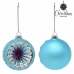 Bolas de Natal 8 cm (2 uds) Cristal Azul