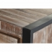 Sivupöytä DKD Home Decor Luonnollinen Musta Metalli Akaasia (140 x 40 x 85 cm)