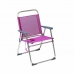 Plážová stolička 22 mm Fialová Aluminium 52 x 56 x 80 cm (52 x 56 x 80 cm)