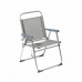 Beach Chair 22 mm Grey Aluminium 52 x 56 x 80 cm (52 x 56 x 80 cm)