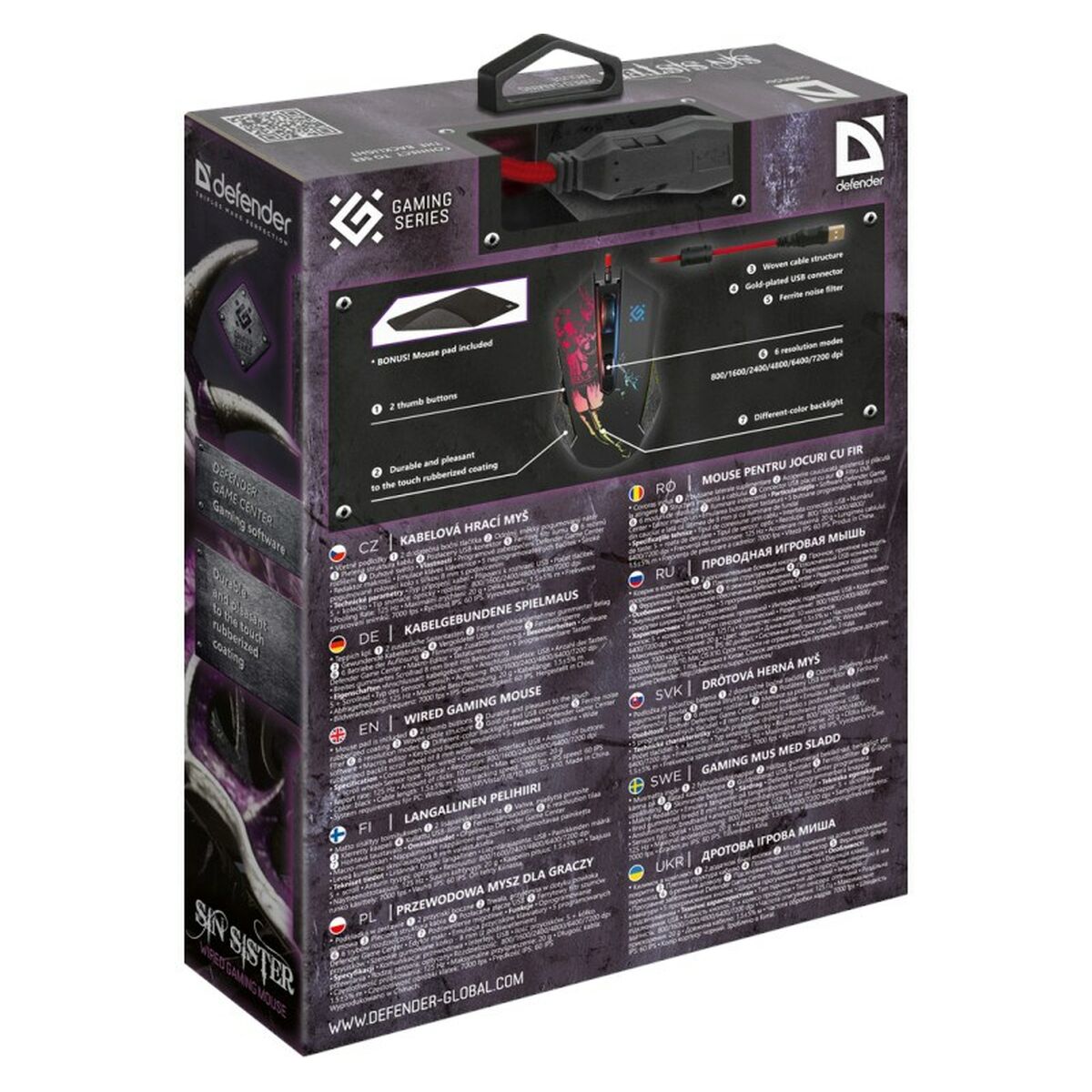 Mouse Defender GM-933 Nero
