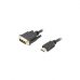 HDMI to DVI Cable Lanberg CA-HDDV-10CC-0018-BK Black 1,8 m