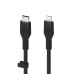 Cablu USB-C la Lightning Belkin CAA009BT1MBK Negru 1 m