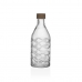 Flaske Versa 1 L Bølger Glass Aluminium 9,8 x 25,1 x 9,8 cm