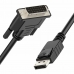 DisplayPort to DVI Cable Unitek Y-5118BA Black 1,8 m