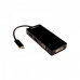 USB šakotuvas V7 V7UC-DPHDVGADVI-BLK