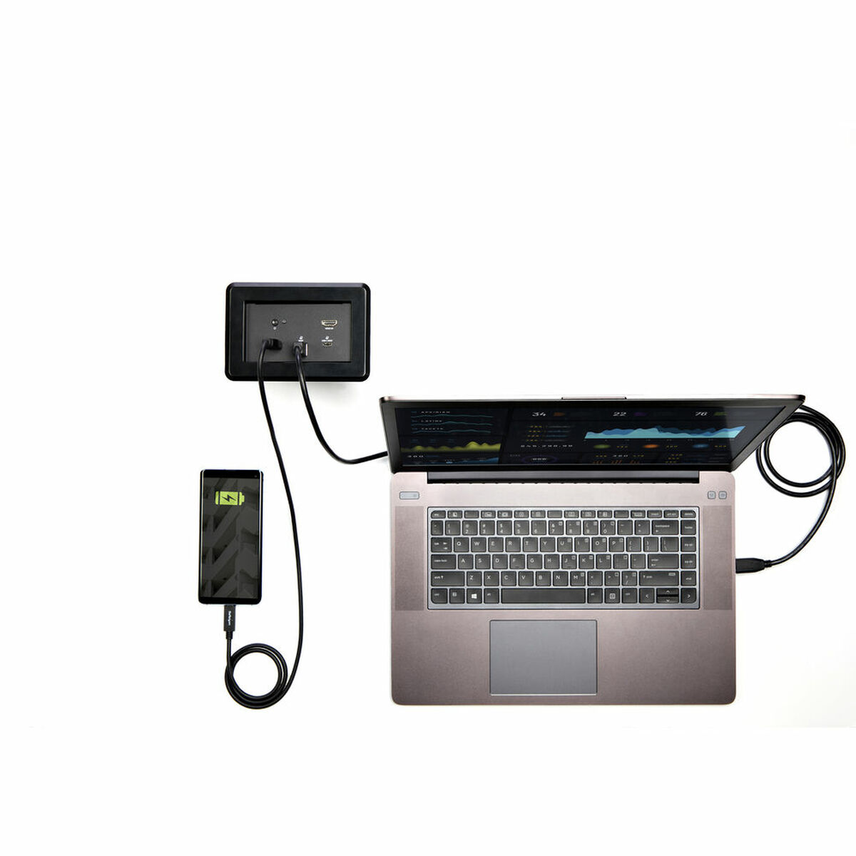USB šakotuvas Startech MOD4DOCKACPD