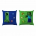 Cushion Minecraft Blue Green 35 x 35 cm Squared