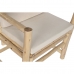 Armchair Home ESPRIT White Beige Natural Cotton 61 x 50 x 90 cm