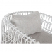 Armchair Home ESPRIT White Metal 76 x 66 x 65 cm