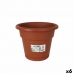 Flower Pot with Dish Dem Greentime Brown 30 x 30 x 25 cm (6 Units)