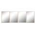 Wandspiegel Home ESPRIT Weiß Braun Beige Grau Kristall polystyrol 63,3 x 2,6 x 89,6 cm (4 Stück)