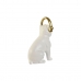 Deko-Figur Home ESPRIT Weiß Schwarz Gold Hund 12 x 18 x 30 cm (2 Stück)