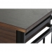 Стол и 2 стула DKD Home Decor Коричневый Чёрный Металл Деревянный MDF 80 x 50 x 84 cm