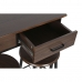 Conjunto de mesa com 2 cadeiras DKD Home Decor Castanho Preto Metal Madeira MDF 80 x 50 x 84 cm