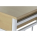 Stalo rinkinys su 2 kėdėmis DKD Home Decor Metalinis Medžio MDF 80 x 50 x 84 cm