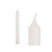 Candle Set White 2 x 2 x 15 cm (12 Units)