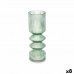 Vase Streifen grün Kristall 8 x 23 x 8 cm (8 Stück)