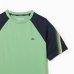Camisola de Manga Curta Homem Lacoste Sport Regular Fit Color-Block Verde-escuro