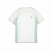 Ανδρική Μπλούζα με Κοντό Μανίκι Lacoste Sport Run-Resistant Λευκό