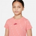 Børne Kortærmet T-shirt Nike Sportswear Laksefarvet