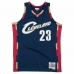 t-shirt de basket Mitchell & Ness Cleveland Cavaliers 2008-09 Nº23 Lebron James Bleu foncé