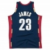 t-shirt de basket Mitchell & Ness Cleveland Cavaliers 2008-09 Nº23 Lebron James Bleu foncé