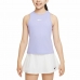 Børne Kortærmet T-shirt Nike Court Dri-FIT Victory Lavendel