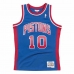 Basketball-skjorte Mitchell & Ness Detroit Pistons 1988-89 Nº10 Dennis Rodman Blå