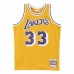 Basketbola T-krekls Mitchell & Ness Los Angeles Lakers 1984-85 Nº33 Kareem Abdul-Jabbar Dzeltens