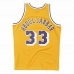 Basketball-skjorte Mitchell & Ness Los Angeles Lakers 1984-85 Nº33 Kareem Abdul-Jabbar Gul