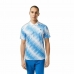 Herren Kurzarm-Poloshirt Lacoste Sport x Novak Djokovic Regular Fit Piqué Blau Weiß