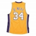 Krepšinio marškinėliai Mitchell & Ness Los Angeles Lakers 1999-2000 Nº34 Shaquille O'Neal Geltona
