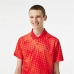 Herren Kurzarm-Poloshirt Lacoste Sport x Novak Djokovic Regular Fit Piqué Rot