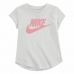 T shirt à manches courtes Enfant Nike Futura SS Blanc