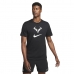Kortarmet T-skjorte til Menn Nike Court Dri-FIT Rafa Svart