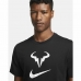 Kortarmet T-skjorte til Menn Nike Court Dri-FIT Rafa Svart