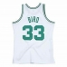 Basketball-skjorte Mitchell & Ness Boston Celtics Nº33 Larry Bird Hvit