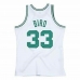 T-shirt de basquetebol Mitchell & Ness Boston Celtics Nº33 Larry Bird Branco