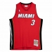 Μπλουζάκι μπάσκετ Mitchell & Ness Miami Heat 2005-06 Nº3 Dwayne Wade Κόκκινο