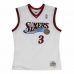 t-shirt de basket Mitchell & Ness Philadelphia 76ers 2005-06 Nº3 Allen Iverson Blanc