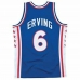 Camiseta de baloncesto Mitchell & Ness Philadelphia 76ers 1976-77 Nº6 Julius Erving Azul