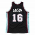 Basketball-T-Shirt Mitchell & Ness Memphis Grizzlies 2001-02 Nº16 Pau Gasol Schwarz