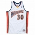 Basketball-skjorte Mitchell & Ness Golden State Warriors 2009-10 Nº30 Stephen Curry Hvit