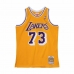 Kosárlabda póló Mitchell & Ness Los Angeles Lakers 1998-99 Nº73 Dennis Rodman Sárga