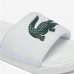 Pludmales sandales sievietēm Lacoste Croco Dualiste Synthetic Logo Strap Balts