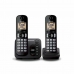 Безжичен телефон Panasonic KX-TGC222 Черен Кехлибар