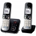 Kabelloses Telefon Panasonic KX-TG6822FRB Schwarz Grau