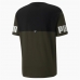 Kοντομάνικο Aθλητικό Mπλουζάκι Puma Power Colorblock Μαύρο