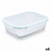 Lunchbox Transparant Siliconen Borosilicaatglas 2,8 L 29,5 x 9 x 22,8 cm (6 Stuks)